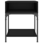 vidaXL Mesita de noche madera de ingeniería negro 40x41x50 cm vidaXL Mesita de noche madera de ingeniería negro 40x41x50 cm