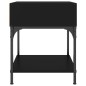 vidaXL Mesita de noche madera de ingeniería negro 40x41x50 cm vidaXL Mesita de noche madera de ingeniería negro 40x41x50 cm