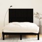 vidaXL Cabecero de cama pared madera maciza pino negro 146,5x3x110 cm vidaXL Cabecero de cama pared madera maciza pino negro 146,5x3x110 cm