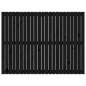 vidaXL Cabecero de cama pared madera maciza pino negro 146,5x3x110 cm vidaXL Cabecero de cama pared madera maciza pino negro 146,5x3x110 cm