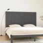 vidaXL Cabecero de cama de pared madera maciza pino gris 204x3x110 cm vidaXL Cabecero de cama de pared madera maciza pino gris 204x3x110 cm