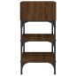 vidaXL Mesita noche 2 uds madera ingeniería marrón roble 35x34,5x70 cm vidaXL Mesita noche 2 uds madera ingeniería marrón roble 35x34,5x70 cm