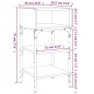 vidaXL Mesita noche 2 uds madera ingeniería marrón roble 35x34,5x70 cm vidaXL Mesita noche 2 uds madera ingeniería marrón roble 35x34,5x70 cm