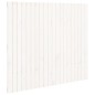 vidaXL Cabecero de cama pared madera maciza pino blanco 127,5x3x110 cm vidaXL Cabecero de cama pared madera maciza pino blanco 127,5x3x110 cm