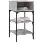 vidaXL Mesitas noche 2 uds madera ingeniería gris Sonoma 35x34,5x70 cm vidaXL Mesitas noche 2 uds madera ingeniería gris Sonoma 35x34,5x70 cm