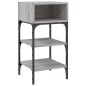 vidaXL Mesitas noche 2 uds madera ingeniería gris Sonoma 35x34,5x70 cm vidaXL Mesitas noche 2 uds madera ingeniería gris Sonoma 35x34,5x70 cm