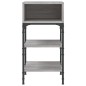 vidaXL Mesitas noche 2 uds madera ingeniería gris Sonoma 35x34,5x70 cm vidaXL Mesitas noche 2 uds madera ingeniería gris Sonoma 35x34,5x70 cm