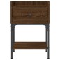 vidaXL Mesita de noche madera de ingeniería marrón roble 40,5x31x60 cm vidaXL Mesita de noche madera de ingeniería marrón roble 40,5x31x60 cm