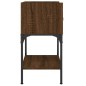 vidaXL Mesita de noche madera de ingeniería marrón roble 40,5x31x60 cm vidaXL Mesita de noche madera de ingeniería marrón roble 40,5x31x60 cm
