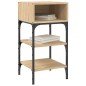 vidaXL Mesita noche 2 uds madera ingeniería roble Sonoma 35x34,5x70 cm