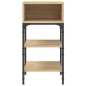 vidaXL Mesita noche 2 uds madera ingeniería roble Sonoma 35x34,5x70 cm