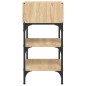 vidaXL Mesita noche 2 uds madera ingeniería roble Sonoma 35x34,5x70 cm