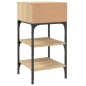vidaXL Mesita noche 2 uds madera ingeniería roble Sonoma 35x34,5x70 cm