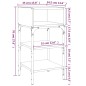 vidaXL Mesita noche 2 uds madera ingeniería roble Sonoma 35x34,5x70 cm