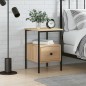 vidaXL Mesita de noche madera de ingeniería roble Sonoma 34x36x50 cm vidaXL Mesita de noche madera de ingeniería roble Sonoma 34x36x50 cm