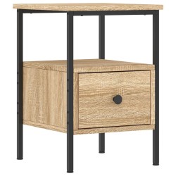 vidaXL Mesita de noche madera de ingeniería roble Sonoma 34x36x50 cm