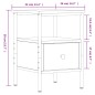 vidaXL Mesita de noche madera de ingeniería roble Sonoma 34x36x50 cm vidaXL Mesita de noche madera de ingeniería roble Sonoma 34x36x50 cm