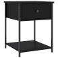 vidaXL Mesitas de noche 2 uds madera de ingeniería negro 44x45x58 cm vidaXL Mesitas de noche 2 uds madera de ingeniería negro 44x45x58 cm