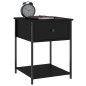 vidaXL Mesitas de noche 2 uds madera de ingeniería negro 44x45x58 cm vidaXL Mesitas de noche 2 uds madera de ingeniería negro 44x45x58 cm