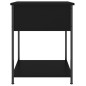 vidaXL Mesitas de noche 2 uds madera de ingeniería negro 44x45x58 cm vidaXL Mesitas de noche 2 uds madera de ingeniería negro 44x45x58 cm