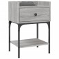 vidaXL Mesita de noche madera de ingeniería gris Sonoma 40,5x31x60 cm vidaXL Mesita de noche madera de ingeniería gris Sonoma 40,5x31x60 cm