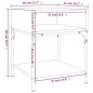 vidaXL Mesitas noche 2 uds madera ingeniería roble ahumado 40x41x50 cm vidaXL Mesitas noche 2 uds madera ingeniería roble ahumado 40x41x50 cm