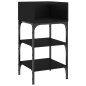 vidaXL Mesitas de noche 2 uds madera de ingeniería negro 35x34,5x70 cm vidaXL Mesitas de noche 2 uds madera de ingeniería negro 35x34,5x70 cm