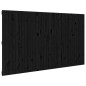 vidaXL Cabecero de cama pared madera maciza pino negro 204x3x110 cm vidaXL Cabecero de cama pared madera maciza pino negro 204x3x110 cm
