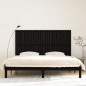 vidaXL Cabecero de cama pared madera maciza pino negro 204x3x110 cm vidaXL Cabecero de cama pared madera maciza pino negro 204x3x110 cm