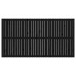 vidaXL Cabecero de cama pared madera maciza pino negro 204x3x110 cm vidaXL Cabecero de cama pared madera maciza pino negro 204x3x110 cm