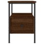 vidaXL Mesita de noche madera de ingeniería marrón roble 34x36x50 cm vidaXL Mesita de noche madera de ingeniería marrón roble 34x36x50 cm