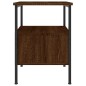 vidaXL Mesita de noche madera de ingeniería marrón roble 34x36x50 cm vidaXL Mesita de noche madera de ingeniería marrón roble 34x36x50 cm