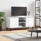 vidaXL Mueble de TV madera de ingeniería blanco brillo 104x35x50 cm