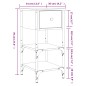 vidaXL Mesita de noche madera de ingeniería marrón roble 34x36x70 cm vidaXL Mesita de noche madera de ingeniería marrón roble 34x36x70 cm