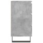 vidaXL Mesitas noche 2 uds madera ingeniería gris hormigón 40x35x69 cm vidaXL Mesitas noche 2 uds madera ingeniería gris hormigón 40x35x69 cm