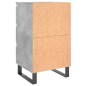vidaXL Mesitas noche 2 uds madera ingeniería gris hormigón 40x35x69 cm vidaXL Mesitas noche 2 uds madera ingeniería gris hormigón 40x35x69 cm