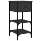 vidaXL Mesitas de noche 2 uds madera de ingeniería negro 34x36x70 cm vidaXL Mesitas de noche 2 uds madera de ingeniería negro 34x36x70 cm