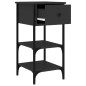 vidaXL Mesitas de noche 2 uds madera de ingeniería negro 34x36x70 cm vidaXL Mesitas de noche 2 uds madera de ingeniería negro 34x36x70 cm