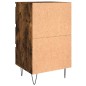 vidaXL Mesitas noche 2 uds madera ingeniería roble ahumado 40x35x69 cm vidaXL Mesitas noche 2 uds madera ingeniería roble ahumado 40x35x69 cm