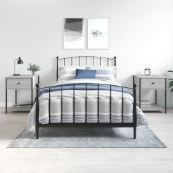 vidaXL Mesita de noche 2 uds madera ingeniería gris Sonoma 44x45x58 cm
