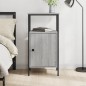 vidaXL Mesita de noche madera de ingeniería gris Sonoma 41x31x80 cm vidaXL Mesita de noche madera de ingeniería gris Sonoma 41x31x80 cm