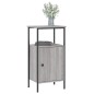 vidaXL Mesita de noche madera de ingeniería gris Sonoma 41x31x80 cm vidaXL Mesita de noche madera de ingeniería gris Sonoma 41x31x80 cm