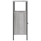 vidaXL Mesita de noche madera de ingeniería gris Sonoma 41x31x80 cm vidaXL Mesita de noche madera de ingeniería gris Sonoma 41x31x80 cm