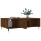 vidaXL Mesa de centro madera de ingeniería roble marrón 104x60x35 cm vidaXL Mesa de centro madera de ingeniería roble marrón 104x60x35 cm