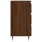 vidaXL Mesitas noche 2 uds madera ingeniería marrón roble 40x35x69 cm vidaXL Mesitas noche 2 uds madera ingeniería marrón roble 40x35x69 cm