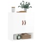 vidaXL Armario de pared madera de ingeniería blanco brillo 60x31x70 cm