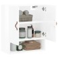 vidaXL Armario de pared madera de ingeniería blanco brillo 60x31x70 cm