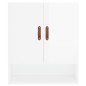 vidaXL Armario de pared madera de ingeniería blanco brillo 60x31x70 cm