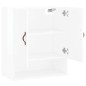 vidaXL Armario de pared madera de ingeniería blanco brillo 60x31x70 cm