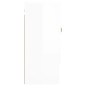 vidaXL Armario de pared madera de ingeniería blanco brillo 60x31x70 cm